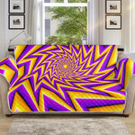 Yellow Big Bang Moving Optical Illusion Sofa Protector