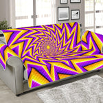 Yellow Big Bang Moving Optical Illusion Sofa Protector