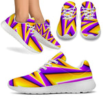 Yellow Big Bang Moving Optical Illusion Sport Shoes GearFrost