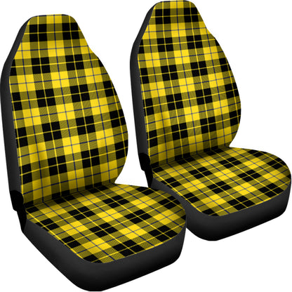 Yellow Black And Blue Tartan Print Universal Fit Car Seat Covers