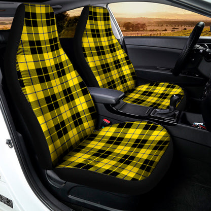 Yellow Black And Blue Tartan Print Universal Fit Car Seat Covers