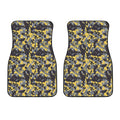 Yellow Black And Grey Digital Camo Print Front Car Floor Mats