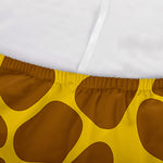 Yellow Brown Giraffe Pattern Print Sofa Cover