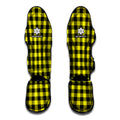 Yellow Buffalo Plaid Print Muay Thai Shin Guards