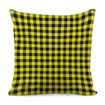 Yellow Buffalo Plaid Print Pillow Cover