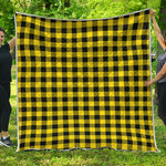Yellow Buffalo Plaid Print Quilt