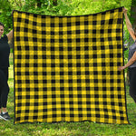 Yellow Buffalo Plaid Print Quilt