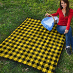 Yellow Buffalo Plaid Print Quilt