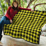 Yellow Buffalo Plaid Print Quilt