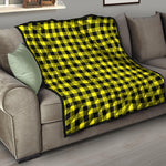Yellow Buffalo Plaid Print Quilt