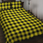 Yellow Buffalo Plaid Print Quilt Bed Set