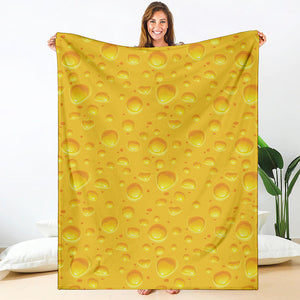 Yellow Cheese Print Blanket