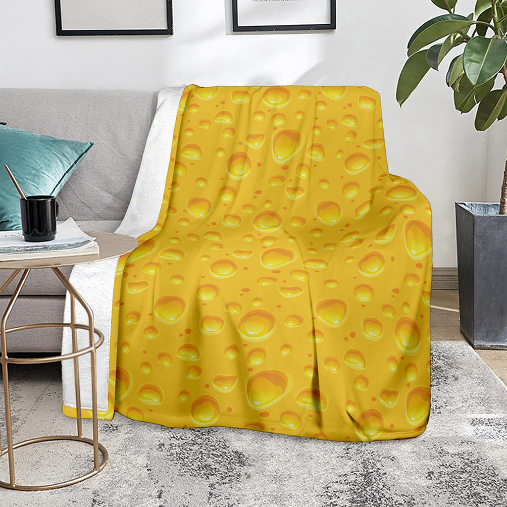 Yellow Cheese Print Blanket