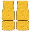 Yellow Cheese Print Front and Back Car Floor Mats