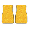 Yellow Cheese Print Front Car Floor Mats