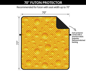 Yellow Cheese Print Futon Protector