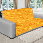 Yellow Cheese Print Futon Protector