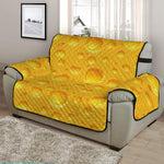 Yellow Cheese Print Half Sofa Protector