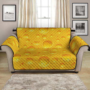 Yellow Cheese Print Loveseat Protector