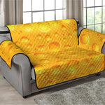 Yellow Cheese Print Loveseat Protector