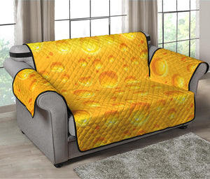 Yellow Cheese Print Loveseat Protector