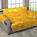 Yellow Cheese Print Loveseat Protector