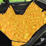 Yellow Cheese Print Pet Car Back Seat Cover