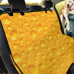 Yellow Cheese Print Pet Car Back Seat Cover