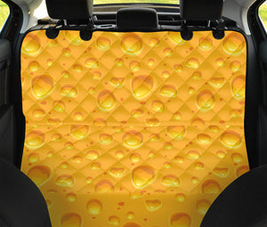 Yellow Cheese Print Pet Car Back Seat Cover