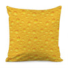 Yellow Cheese Print Pillow Cover