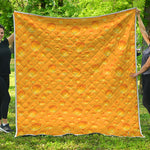 Yellow Cheese Print Quilt