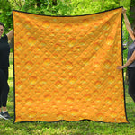 Yellow Cheese Print Quilt