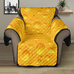 Yellow Cheese Print Recliner Protector