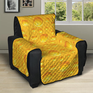 Yellow Cheese Print Recliner Protector