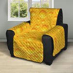 Yellow Cheese Print Recliner Protector