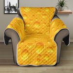 Yellow Cheese Print Recliner Protector