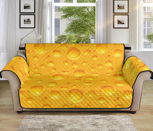 Yellow Cheese Print Sofa Protector