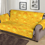 Yellow Cheese Print Sofa Protector