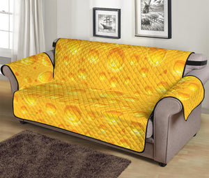 Yellow Cheese Print Sofa Protector