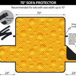 Yellow Cheese Print Sofa Protector