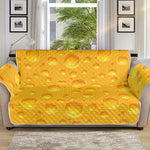 Yellow Cheese Print Sofa Protector