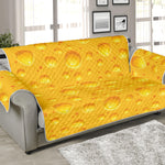 Yellow Cheese Print Sofa Protector