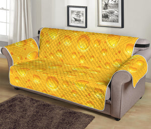 Yellow Cheese Print Sofa Protector