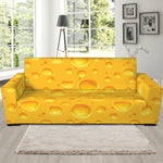 Yellow Cheese Print Sofa Slipcover