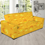 Yellow Cheese Print Sofa Slipcover