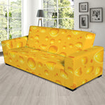 Yellow Cheese Print Sofa Slipcover