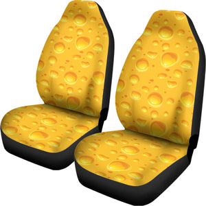 Yellow Cheese Print Universal Fit Car Seat Covers