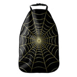 Yellow Cobweb Print Car Seat Organizers