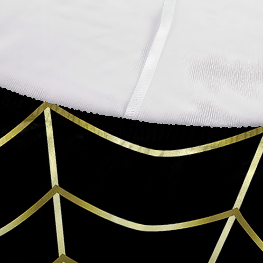 Yellow Cobweb Print Sofa Cover