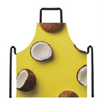 Yellow Coconut Pattern Print Apron